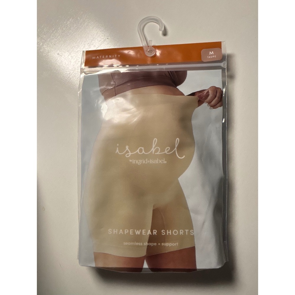 Isabel Maternity by Ingrid & Isabel Shapewear Shorts Taupe Medium NIP T3019